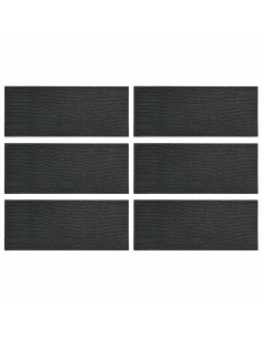 Pietra da Passo 6 pcs Nero 60,5 x 25 x 2 cm Gomma 2