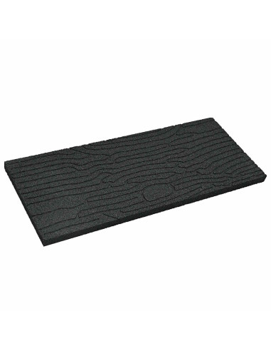 Pietra da Passo 6 pcs Nero 60,5 x 25 x 2 cm Gomma