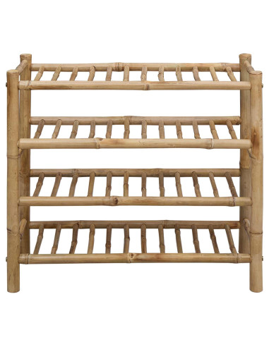 Scarpiera con lo scaffale Naturale 68 x 28 x 63 cm Bambù