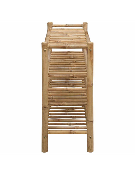 Scarpiera con lo scaffale Naturale 68 x 28 x 63 cm Bambù