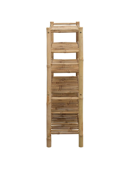 Scarpiera con lo scaffale Naturale 68 x 28 x 96 cm Bambù