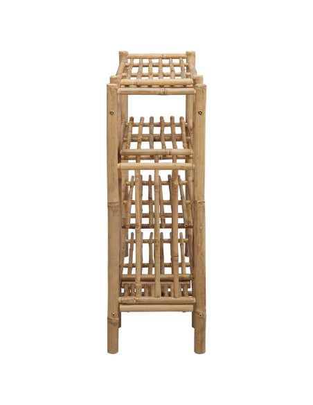 Scarpiera con lo scaffale Naturale 88 x 27 x 80 cm Bambù