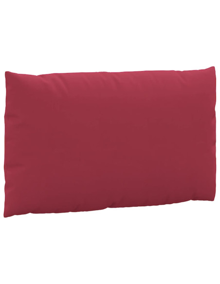 Cuscini per Pallet 2 pz Rosso Vino in Tessuto Oxford