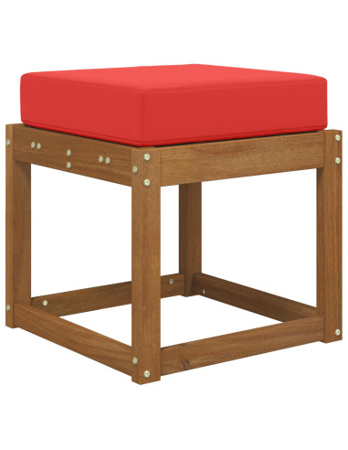 Cuscino per la seduta Rosso 40 x 40 x 8 cm 100% Poliestere