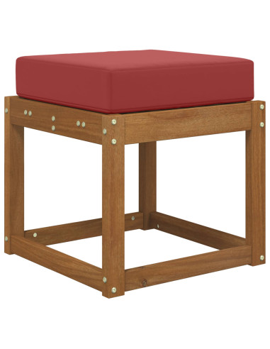 Cuscino per la seduta Rosso vino 40 x 40 x 8 cm 100% Poliestere
