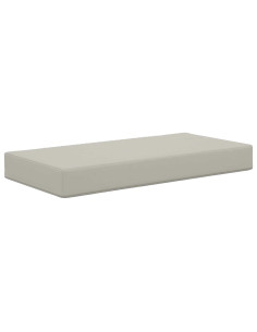 Cuscino per la seduta Grigio 80 x 40 x 8 cm 100% Poliestere 2