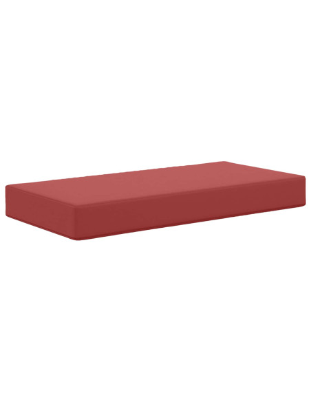 Cuscino per la seduta Rosso vino 80 x 40 x 8 cm 100% Poliestere