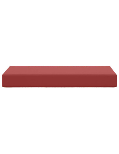 Cuscino per la seduta Rosso vino 80 x 40 x 8 cm 100% Poliestere