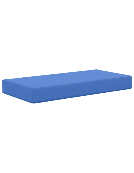 Cuscino per la seduta Blu Reale 80 x 40 x 8 cm 100% Poliestere
