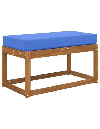 Cuscino per la seduta Blu Reale 80 x 40 x 8 cm 100% Poliestere