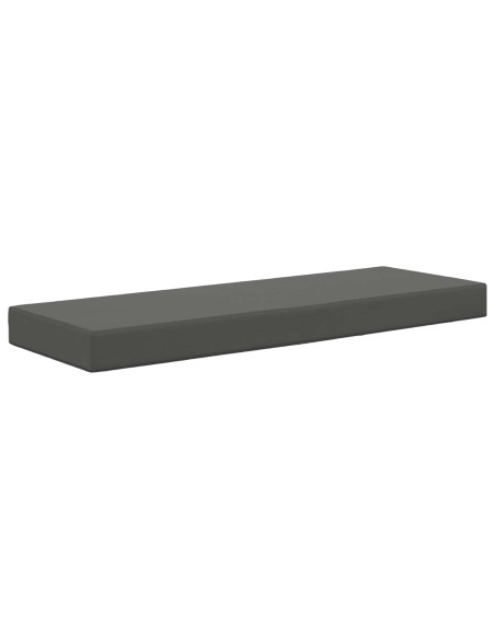 Cuscino per la seduta Antracite 115 x 40 x 8 cm 100% Poliestere