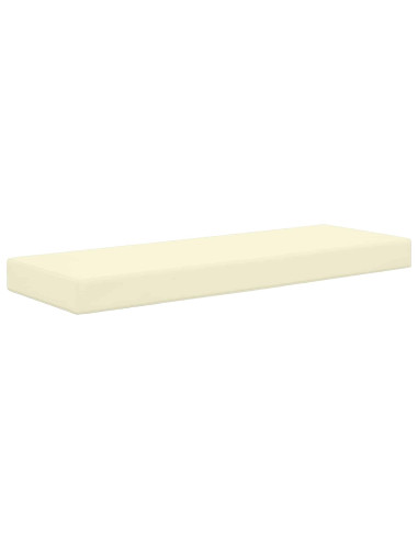 Cuscino per la seduta Crema 115 x 40 x 8 cm 100% Poliestere