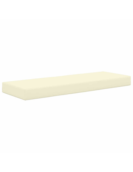 Cuscino per la seduta Crema 115 x 40 x 8 cm 100% Poliestere