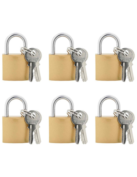 U Lock con Chiavi 6 pcs Ottone Ferro