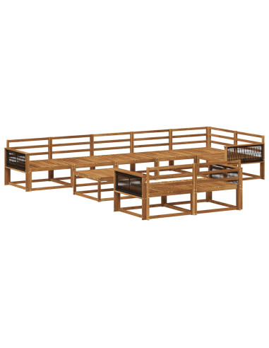 Set di divani da esterno 9 pcs Naturale