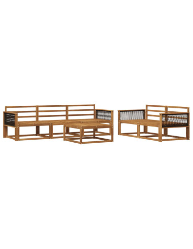 Set di divani da esterno 6 pcs Naturale
