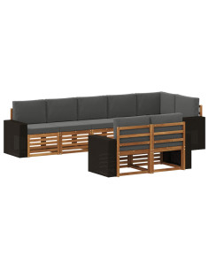 Set divani Legno di Acacia Massello