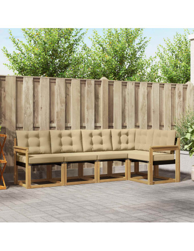 Set di divani da esterno con cuscino 5 pcs