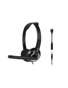 CUFFIA STEREO USB-C CON MIC E JACK