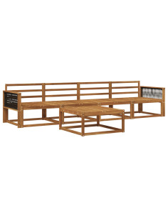 Set di divani da esterno 5 pcs Naturale