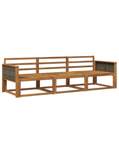 Set di divani da esterno 3 pcs Naturale