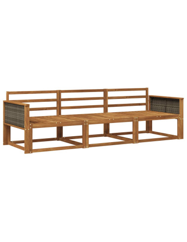 Set di divani da esterno 3 pcs Naturale