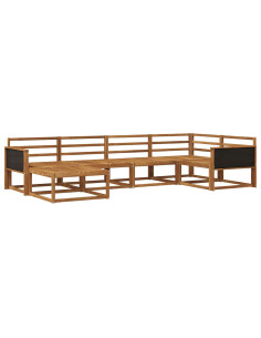 Set di divani da esterno 6 pcs Naturale