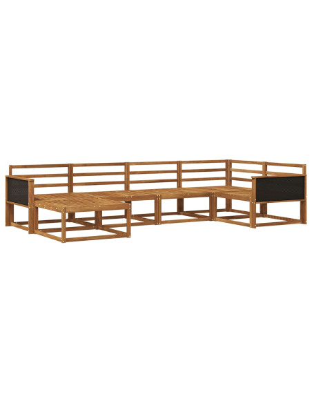 Set di divani da esterno 6 pcs Naturale
