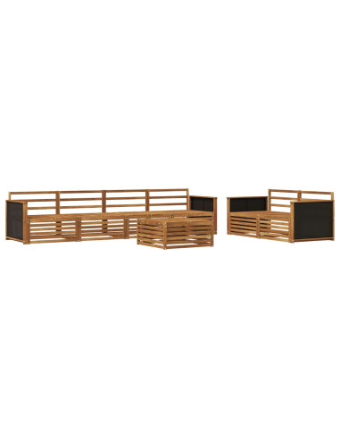 Set di divani da esterno 7 pcs Naturale