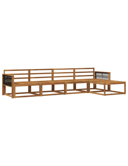 Set di divani da esterno 5 pcs Naturale