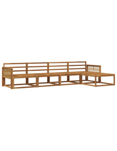 Set di divani da esterno 5 pcs Naturale
