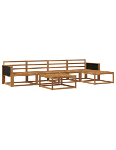 Set di divani da esterno 6 pcs Naturale