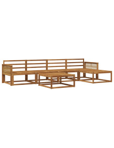 Set di divani da esterno 6 pcs Naturale