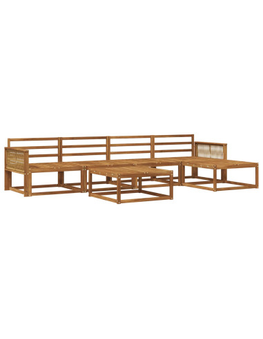 Set di divani da esterno 6 pcs Naturale