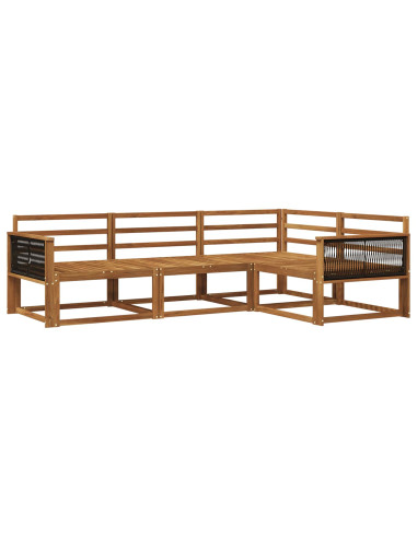 Set di divani da esterno 4 pcs Naturale