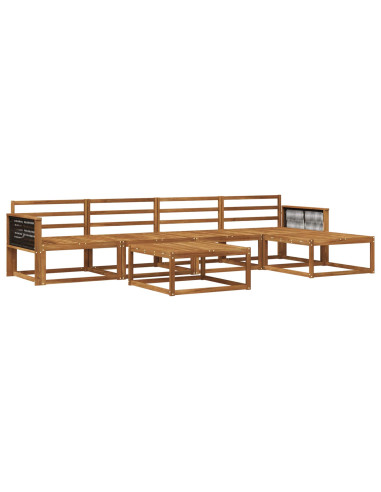 Set di divani da esterno 6 pcs Naturale