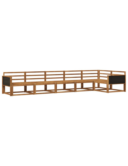 Set di divani da esterno 6 pcs Naturale