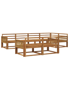 Set di divani da esterno 7 pcs Naturale