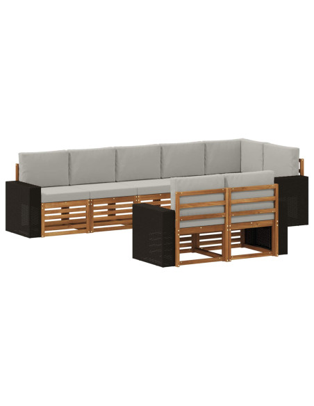 Set divani Legno di Acacia Massello