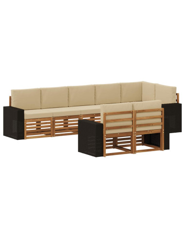 Set divani Legno di Acacia Massello