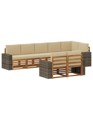 Set divani Legno di Acacia Massello