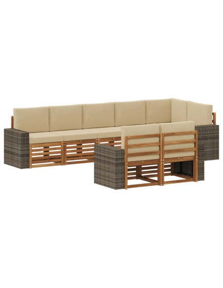 Set divani Legno di Acacia Massello