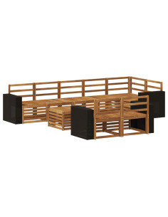 Set divani Legno di Acacia Massello