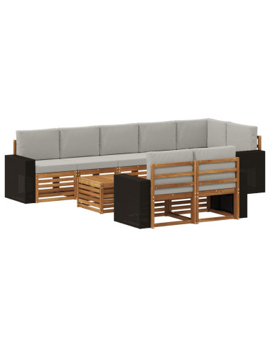 Set divani Legno di Acacia Massello