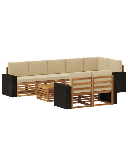 Set divani Legno di Acacia Massello
