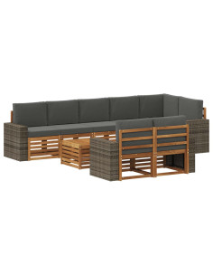 Set divani Legno di Acacia Massello