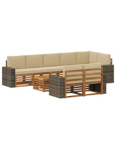 Set divani Legno di Acacia Massello
