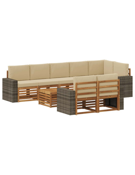 Set divani Legno di Acacia Massello
