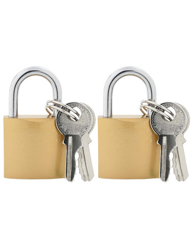 U Lock con Chiavi 2 pcs Ottone Ferro