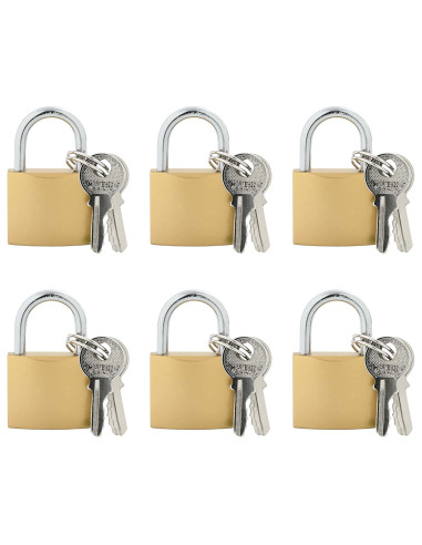 U Lock con Chiavi 6 pcs Ottone Ferro